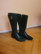 Damskie Kozaki Lasocki - Rozmiar 37, Oficerki, Skóra Naturalna, Czarne