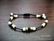 Mikołajki Bransoletka sznurkowa z koralikami