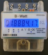 Licznik Swissnox B-Watt 3 fazy 5/80A podświetl.LCD