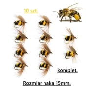 Sztuczne przynęty muchowe. 10 szt. komplet.