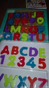 abecadło i cyferki na magnesy