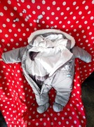 NOWY Kombinezon Disney Club 68cm zimowy szary Baby