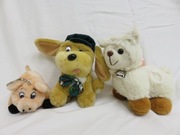 Maskotka pluszowa świnka + piesek + owieczka