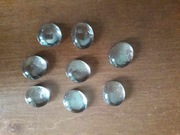 Szklane przezroczyste kamyczki dekoracyjne (8 sztuk)