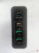 Ładowarka USB C USB A GaN TECH 100W 4 Porty + Kabel