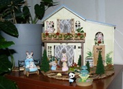 SYLVANIAN bajkowy ZESTAW DOMEK wiejski z wyposażeniem j NOWY     