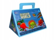DONISAUR WORLD DIY SKRZYNKA Z DINOZAURAMI GRA PLANSZOWA 25 ELEMENTÓW