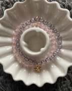 Podwójna bransoletka z kwiatkiem