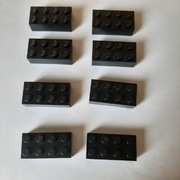 Lego 3001 czarna Brick Cegla 2 x 4
