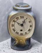 Zegar kominkowy porcelit Mirostowice PRL vintage