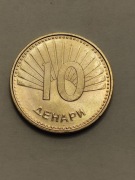 Macedonia Północna 10 denarów 2008r. stan menniczy
