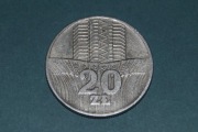 20 zł 1974r Wieżowiec i Kłosy Moneta PRL Starocia