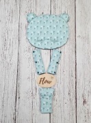 Zestaw do wózka miś ochraniacze pasy pałąk bawełna premium + velvet