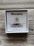 Bransoletka na jedwabnej nici dla Skorpiona