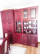 Elegancki zestaw mebli, szafa, witryna, szafka RTV, do jadalni salonu