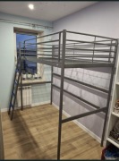 Łózko piętrowe, Rama łózka na antresoli Ikea Svarta