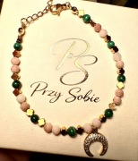 Bransoletka „Lunar Energy” – Morganit, Malachit i Hematyt