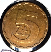 5  złotych 1986 ,  PRL  