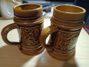 Kufel do piwa herbaty PRL z Chodzieży - zestaw 2 sztuk