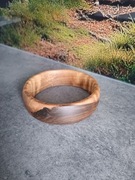 Ręcznie toczona drewniana bransoletka z orzecha włoskiego | Handmade