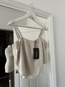 TOP bluzka na ramiączkach LEN I WISKOZA PrettyLittleThing 6XL 52