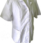 damski komplet medyczny M141 biały  żakiet + spodnie 170/112/120 