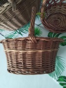 KOSZYK pleciony OZDOBNY kosz NA ŚWIĘCONKĘ wiklinowy WIKLINA
