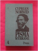 Cyprian Norwid - Pisma wybrane Proza t. 4