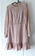 Sukienka pudrowy róż H&M 38 M