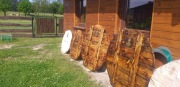 Pokrywa studni drewniana obudowa studni fi 110 cm