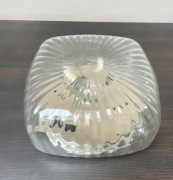 Plafon / lampa sufitowa vintage – szkło ,PRL / retro