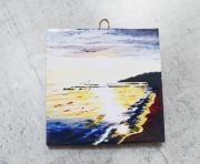 Obrazek Kafelek Płytka zawieszka 10x10cm Morze Ustronie Mvcha Nie Siada