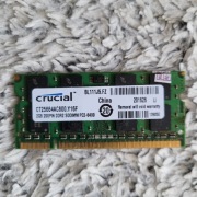 Pamięć Crucial 2GB DDR2 do laptopa