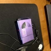 Sony MiniDisc MZ-R37 FIOLETOWY | Unikat | Zestaw z pilotem LCD | Sprawny!