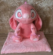 Stitch, Maskotka Różowa z kocykiem w środku 42cm