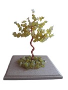 KAMEO Drzewko Szczęścia Jadeit oliwka 12cm (1670)