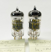 2 x E88CC TESLA "32" Gold Pin, NOS, te same kody: 12.72 .TOP