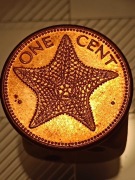 Bahamy, 1 cent, 1992, marynistyka, rozgwiazda,