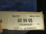 Tarcza hamulcowa pełna, Citroen, Peugeot, 266 mm, zestaw 2 sztuk