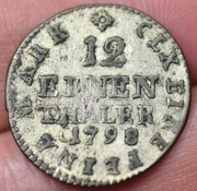 Fryderyk III August 1/12 talara 1798 Drezno
