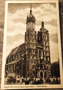 Kraków, Krakau - Kościół Mariacki / przed 1945