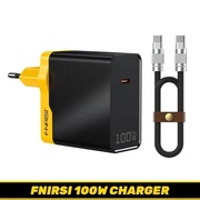 Ładowarka / zasilacz 100W GaN z kablem USB-C, do lut. Fnirsi HS-02A HS-02B