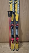 Atomic 130 Race-6+wiązania Salomon +kijki 95cm do buta 216-308mm
