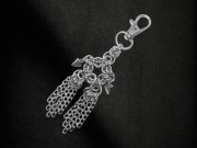 Brelok chainmail z kolcami | Stal chirurgiczna i nierdzewna | 10 cm