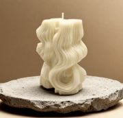 Świeca abstrakcyjna fala