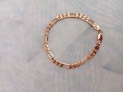 BRANSOLETA MĘSKA POZŁACANA