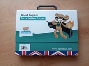 Angielski Teddy Eddie SUPERHERO – Wielki Zestaw (Teczka, Książki, Karty)