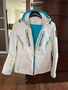 Kurtka, spodnie narciarskie 4F 20.000, kask + gogle, rękawiczki