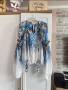 Szyfonowa Bluzka 3D Lady Drama rozmiar 1 nowa z metką