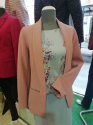 Marynarka żakiet pudrowy róż, firmowa, r. 42